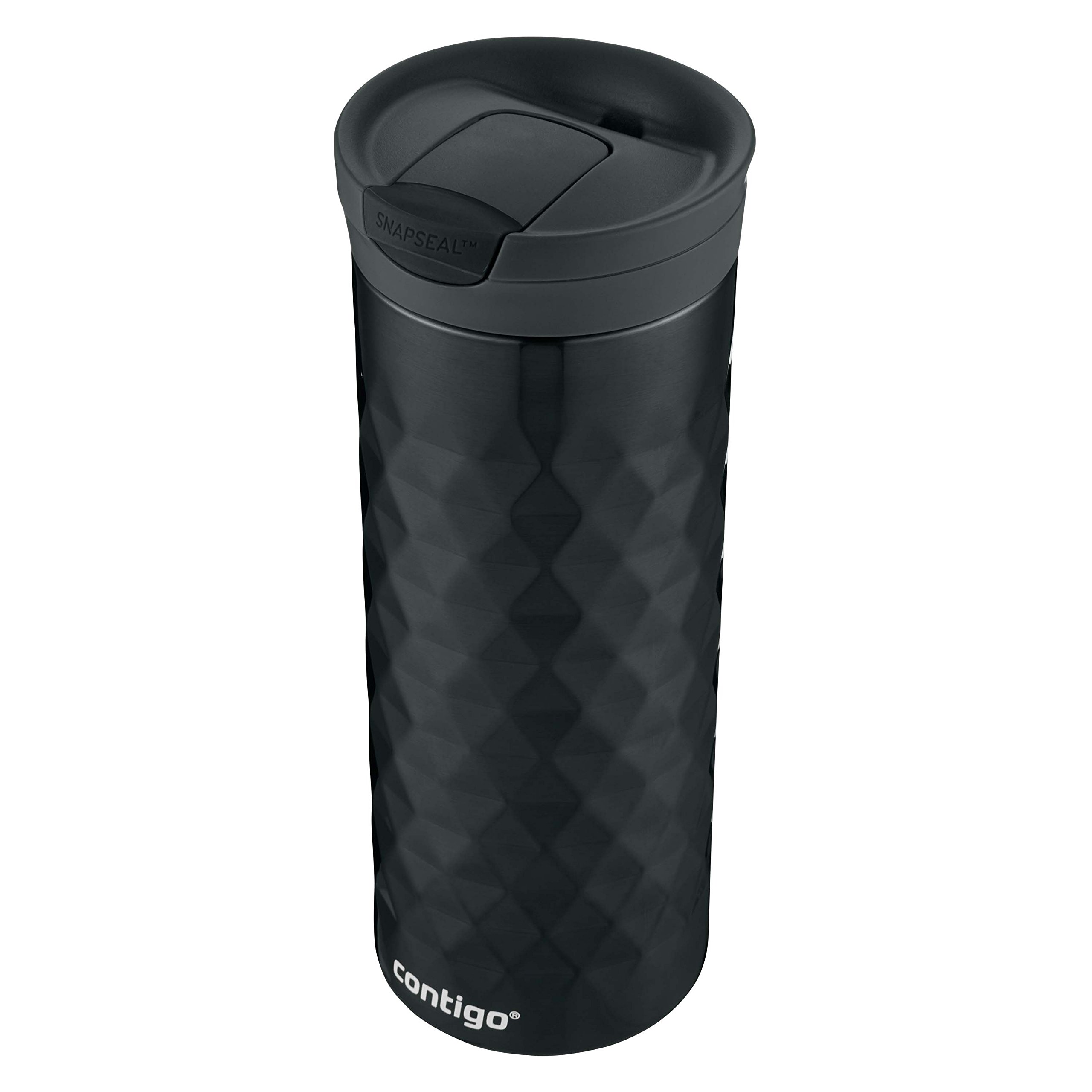 Contigo SnapSeal Kenton Travel Stainless Steel Mugs, 20 oz, Black & Spiced Wine, 2-Pack