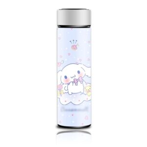g-ahora anime water bottle,anime water bottle cup,smart temp display reusable water bottle 500ml (cinnamo)