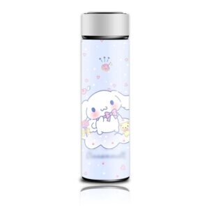 G-Ahora Anime Water Bottle,Anime Water Bottle Cup,Smart Temp Display Reusable Water Bottle 500ml (Cinnamo)