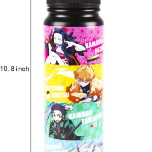 VORSAK waterbottle 28oz Stainless Steel Insulated Sport Bottle BPA Free, 3D Printing anime Tanjiro Nezuko