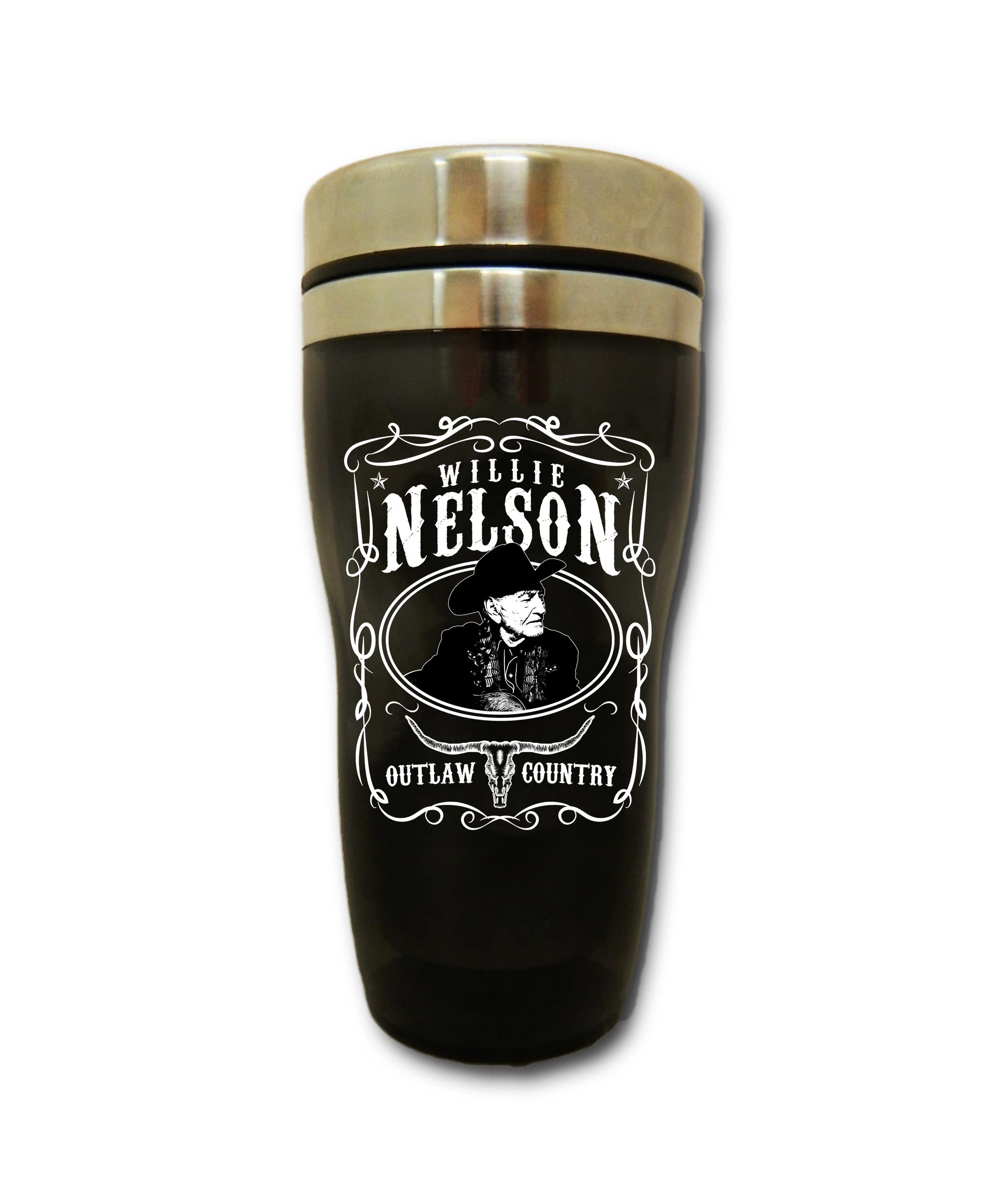 Willie Nelson Travel Mug Outlaw Country - Mid-South Products