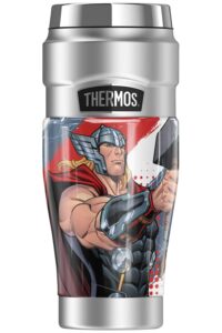 thermos marvel - spider-man amazing stainless king stainless steel travel tumbler, vacuum insulated & double wall, 16oz