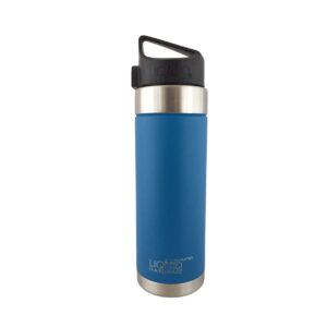 Liquid Hardware Sidewinder: Never Lose Your Lid | Patented Magnetic Quick Stick Lid | Sports Water Bottle | Stainless Steel Double Wall Vacuum Insulated | Leak Proof | BPA Free (Alpine Blue, 20 oz)