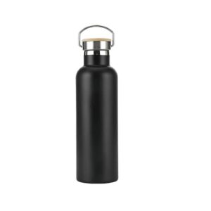 shebi product - stainless steel insulated water bottle - assorted colors & sizes- leak proof with carrying handle- metal water bottle- stainless steel water bottles (hydro black) shebi product -