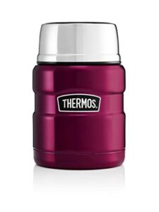 thermos stainless king food flask - 470 ml, raspberry