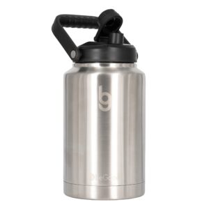 beGood Growler - One Gallon Vacuum Insulated Jug, Stainless Steel Insulated Beer Growler, 128 oz Insulated Water Bottle, Thermo Canteen (Stainless Steel)