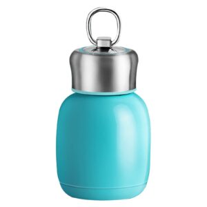 6.7 oz mini insulated water bottle stainless steel children water bottle sport tumbler vacuum cup small portable water bottle for home, school, office, camping (light blue)
