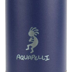 Aquapelli Vacuum Insulated Water Bottle, 18 ounces, Blueprint Blue