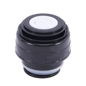 vacuum flask lid cover 4.5/5.2cm outdoor travel cup vacuum flask lid portable universal travel mug accessories(5.2cm black white)