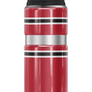 THERMOS University of Nebraska at Omaha OFFICIAL Jersey Stripes STAINLESS KING Stainless Steel Drink Bottle, Vacuum insulated & Double Wall, 24oz
