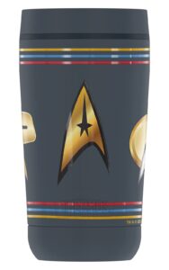 thermos star trek delta shields through time guardian collection stainless steel travel tumbler, vacuum insulated & double wall, 12 oz.
