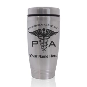 skunkwerkz commuter travel mug, pa physician assistant, personalized engraving included