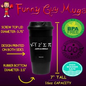 Funny Guy Mugs Have You Tried Turning It Off And On Again Travel Tumbler With Removable Insulated Silicone Sleeve, White, 16-Ounce