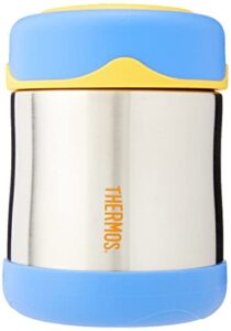 thermos stainless steel food flask, blue, 290 ml