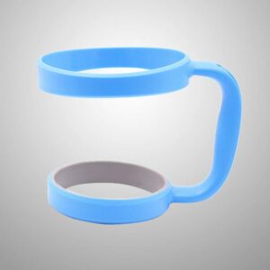 30oz Tumbler Handle Anti-Slip Travel Mug Grip Adjustable Cup Holder Mug Handle Fit for 20Oz to 40Oz (Sky-blue)
