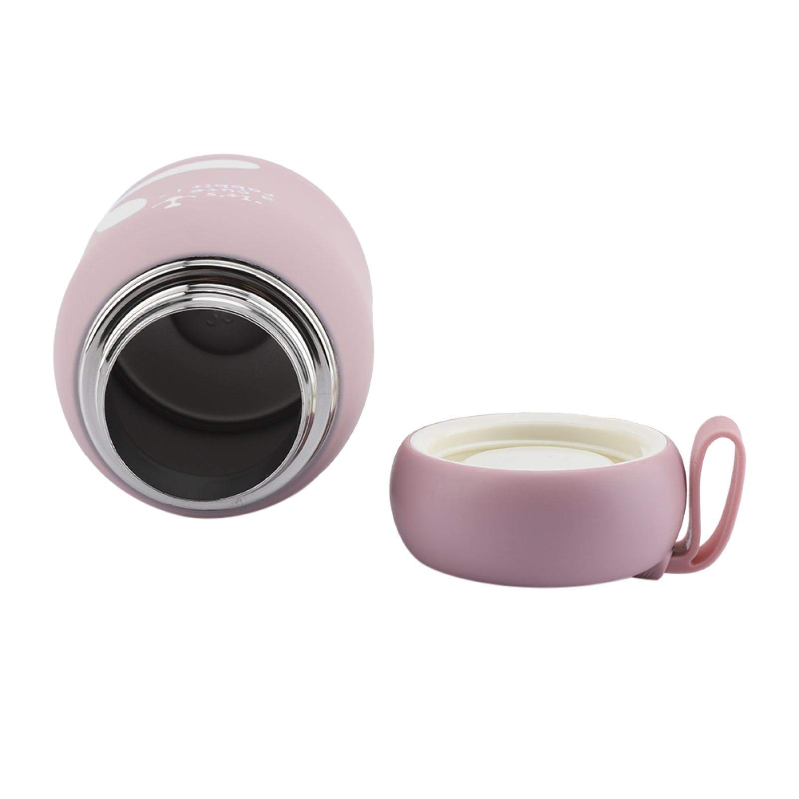 Mini Water Bottle Bottle, Stainless Steel Cup Vacuum Cup, for Travel for Picnic(pink)