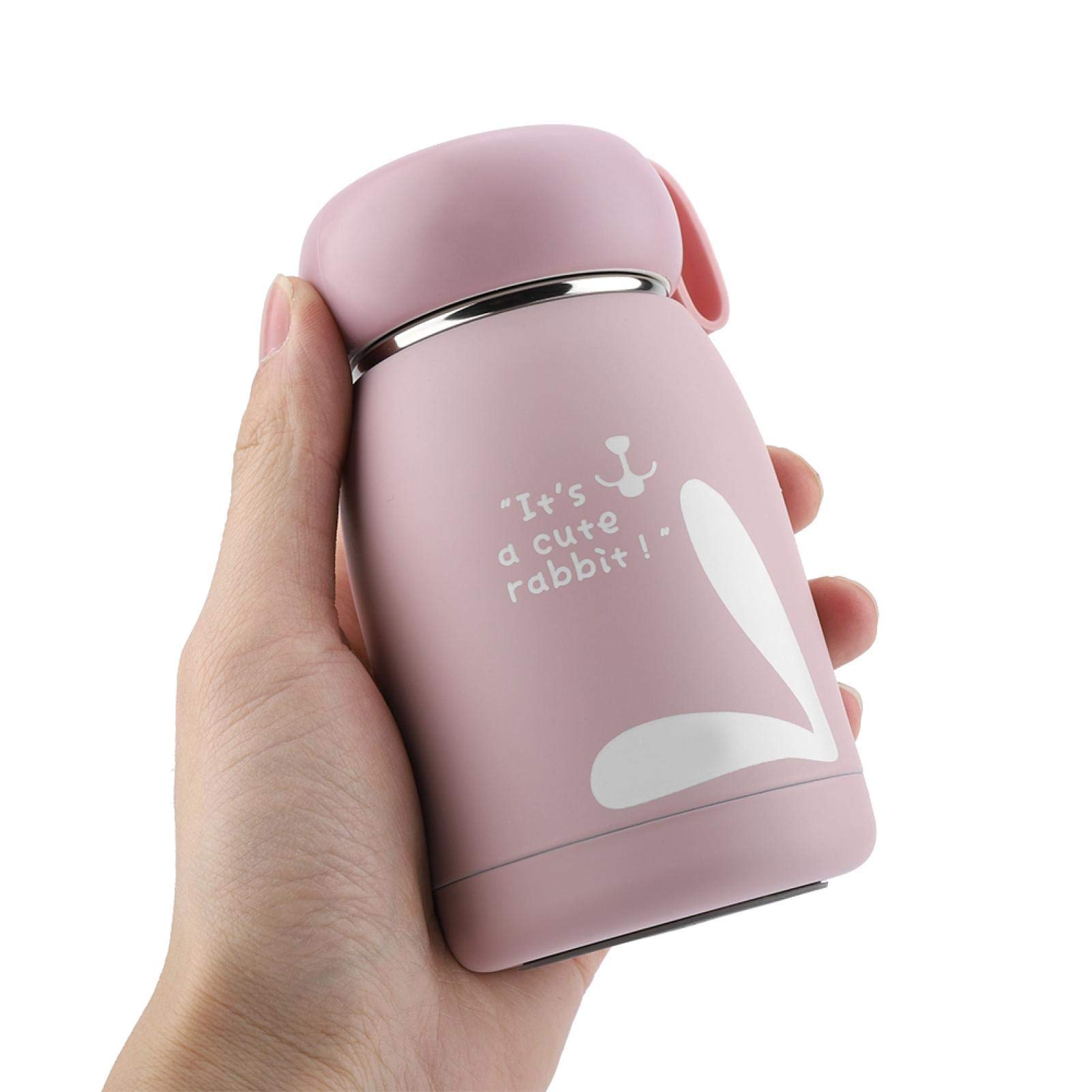 Mini Water Bottle Bottle, Stainless Steel Cup Vacuum Cup, for Travel for Picnic(pink)