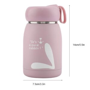 Mini Water Bottle Bottle, Stainless Steel Cup Vacuum Cup, for Travel for Picnic(pink)