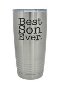 thiswear gift for best son ever 20oz. stainless steel insulated travel mug with lid silver