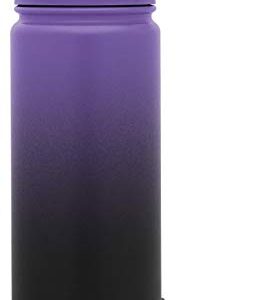 Simple Modern 18oz Water Bottle, Insulated Reusable Wide Mouth Stainless Steel Metal Flask with Chug Lid and Silicone Boot, Ombre: Violet Sky