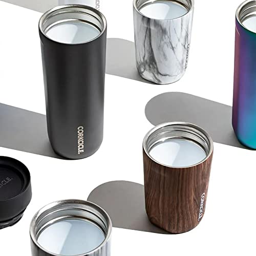 Corkcicle Commuter Cup Insulated Stainless Steel Spill Proof Travel Coffee Mug Keeps Beverages Cold for 9 Hours and Hot for 3 Hours, Walnut Wood, 9 oz