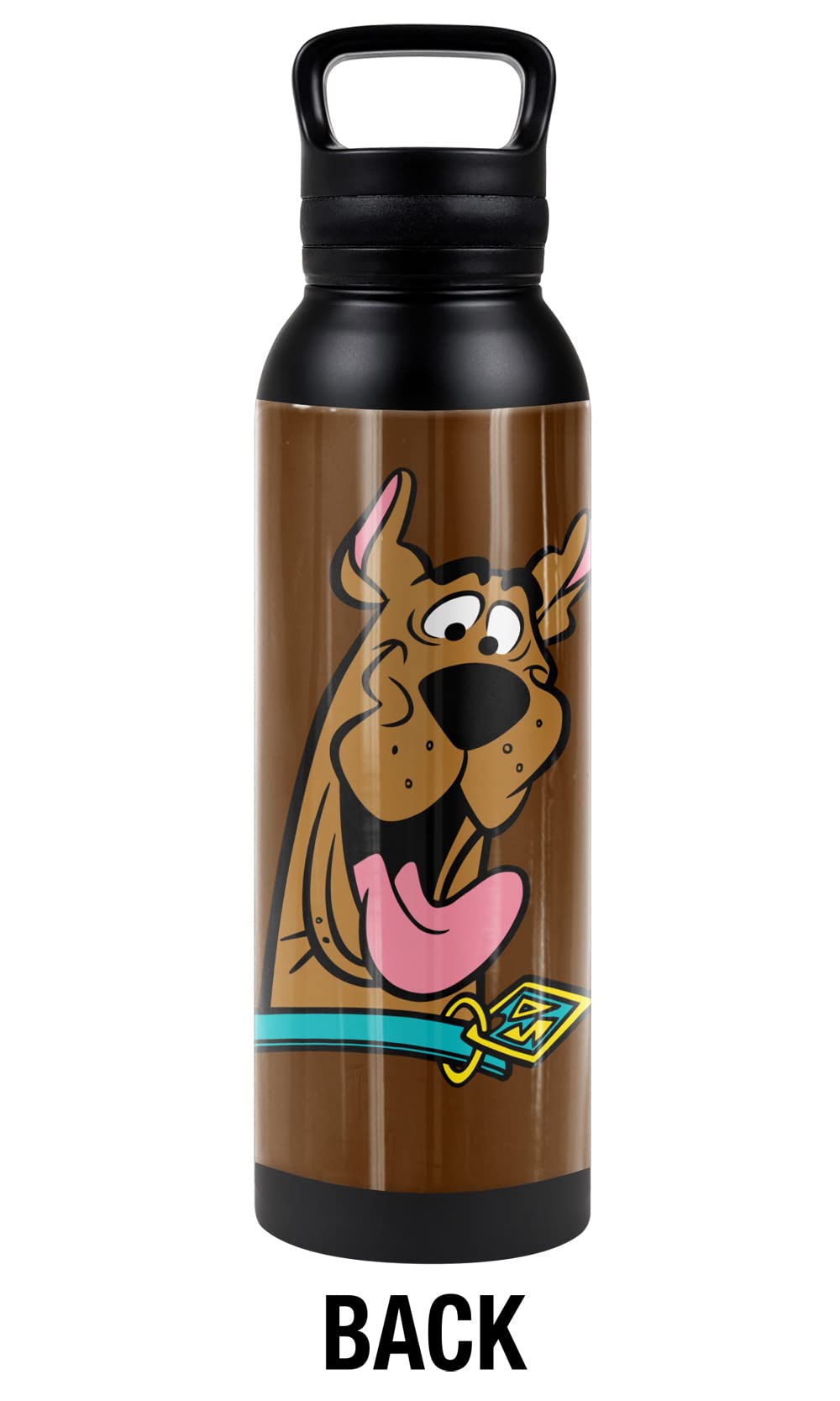 Scooby Doo! OFFICIAL Scooby Happy 24 oz Insulated Canteen Water Bottle, Leak Resistant, Vacuum Insulated Stainless Steel with Loop Cap