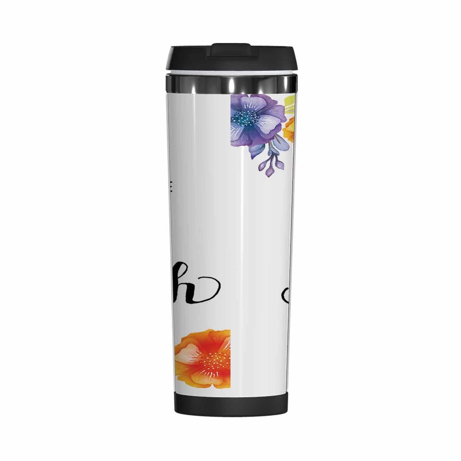 WONDERTIFY Joy Of The Lord Is My Strength Coffee Cup Scripture Coffee Mug Stainless Steel Bottle Double Walled Thermo Travel Water Metal Canteen Colorful