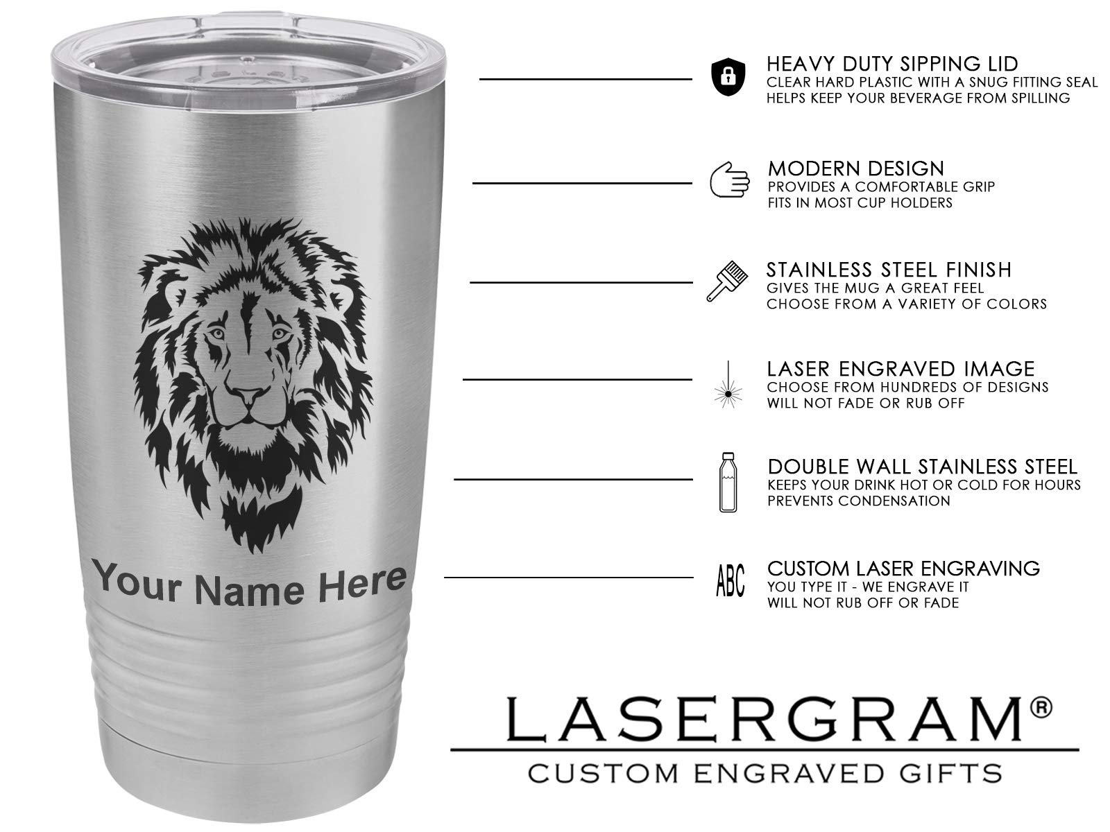 LaserGram 20oz Vacuum Insulated Tumbler Mug, DO Doctor of Osteopathic Medicine, Personalized Engraving Included (Stainless Steel)