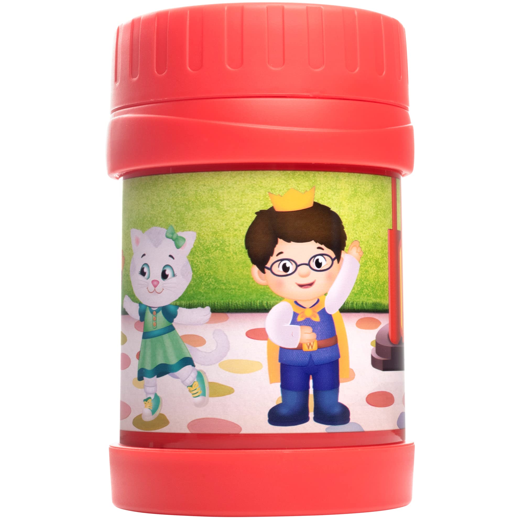 Daniel Tiger Stainless Steel 13oz Insulated Lunch Jar for Kids, Large Leak-Proof Storage Container Keeps Food, Soups, Liquids Hot or Cold for Hours-Back To School Thermos Fits Inside Lunchboxes & Bags