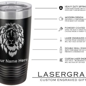 LaserGram 20oz Vacuum Insulated Tumbler Mug, Yin Yang Tai Chi, Personalized Engraving Included (Black)