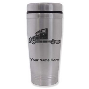 lasergram 16oz commuter mug, truck cab, personalized engraving included