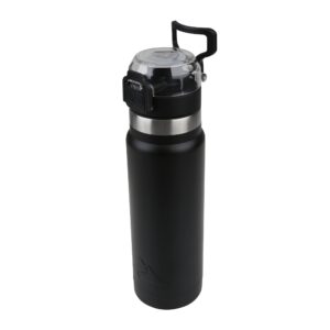 s.s. tumbler double wall vacuum insulated, stainless steel bottle,durable powder coated, cold drink and hot beverage,24oz,black