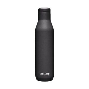 camelbak horizon 25oz water bottle - insulated stainless steel - wine compatible - leak proof - black