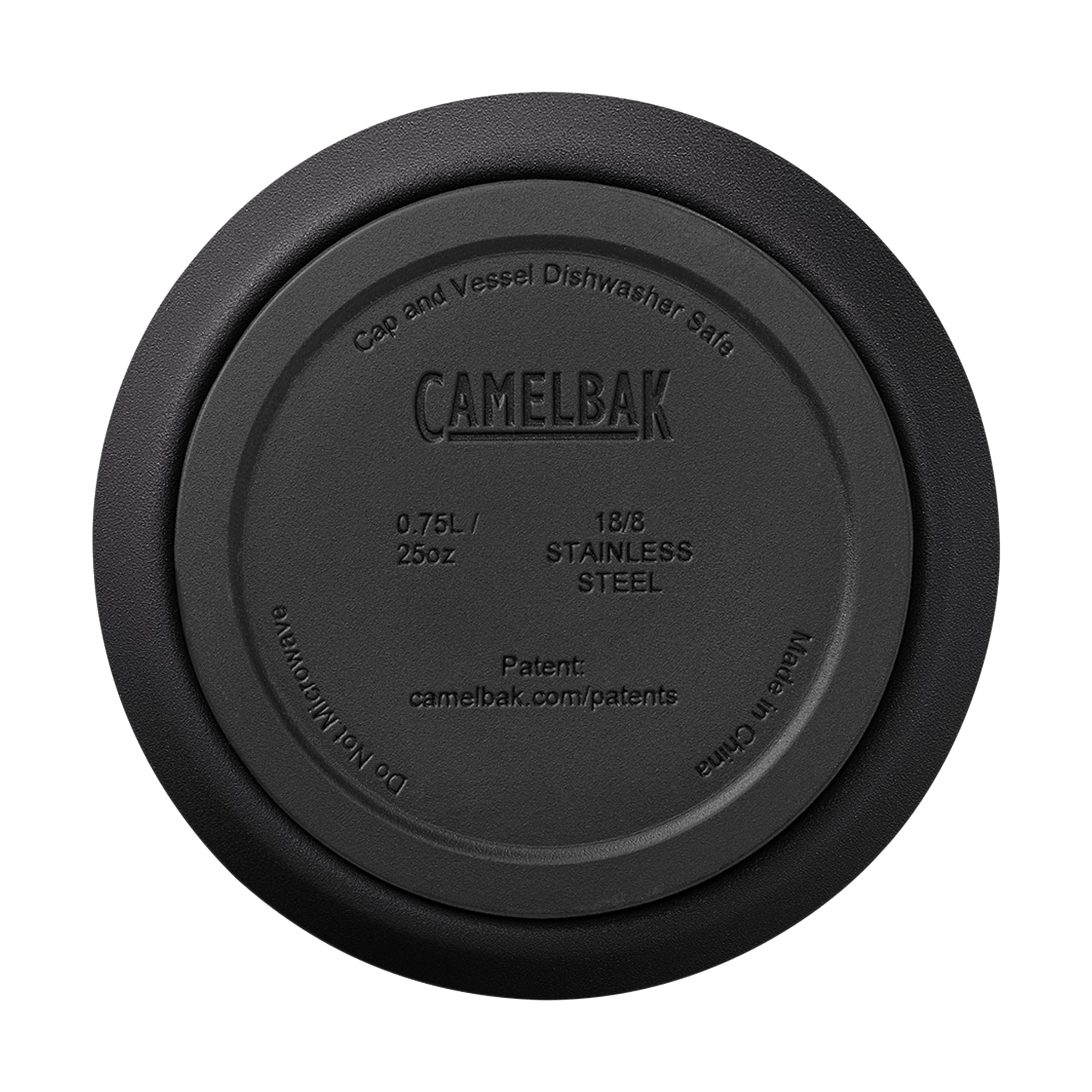 CamelBak Horizon 25oz Water Bottle - Insulated Stainless Steel - Wine Compatible - Leak Proof - Black