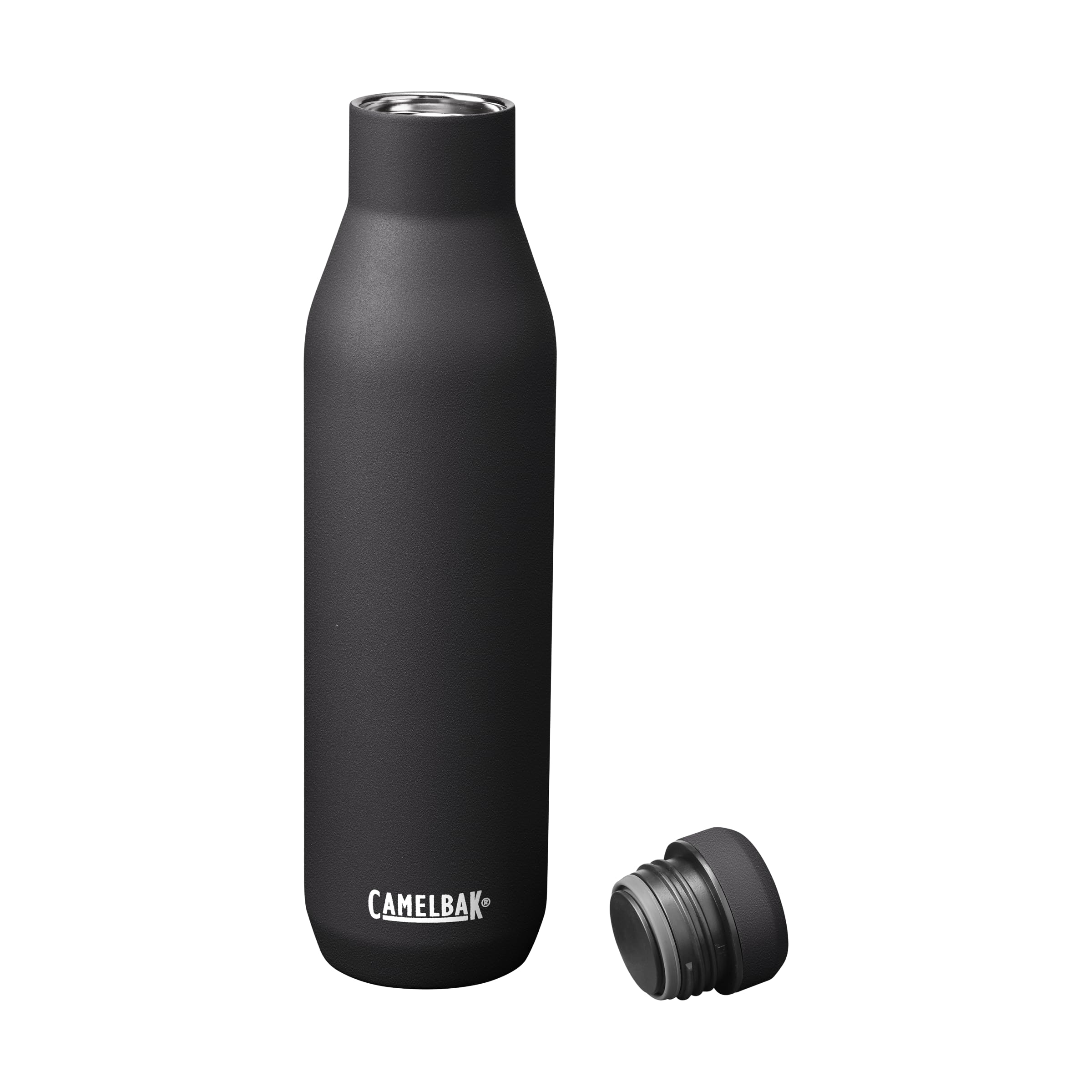 CamelBak Horizon 25oz Water Bottle - Insulated Stainless Steel - Wine Compatible - Leak Proof - Black