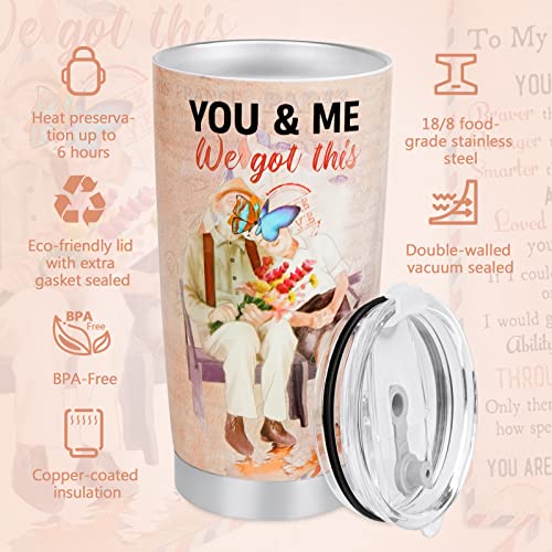 Jucham Father's Day Gifts for Husband, 20oz Stainless Steel Vacuum Insulated Tumbler Travel Coffee Mug - Birthday Day Gifts, Christmas Gifts, Valentine's Day for Men - Dishwasher Safe