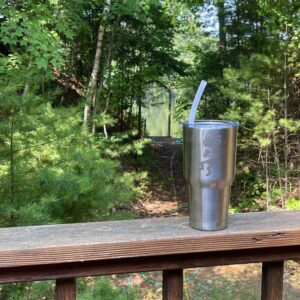 Aquapelli Vacuum Insulated Travel Tumbler, 28 Ounces, Stainless Steel