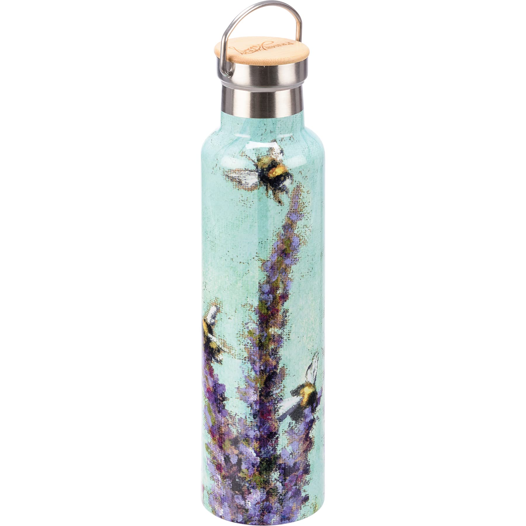 Primitives by Kathy Bees and Lavender 25-Ounce Insulated Stainless Steel Bottle