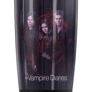 Logovision Vampire Diaries Company of Three Stainless Steel Tumbler 20 oz Coffee Travel Mug/Cup, Vacuum Insulated & Double Wall with Leakproof Sliding Lid | Great for Hot Drinks and Cold Beverages