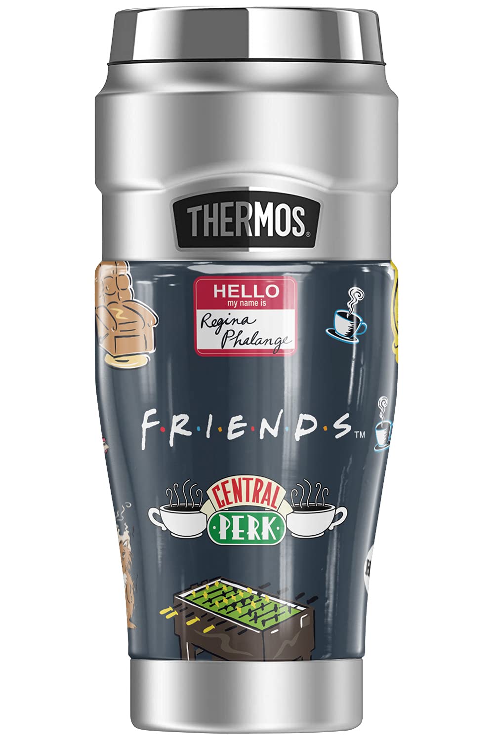 THERMOS Friends The One STAINLESS KING Stainless Steel Travel Tumbler, Vacuum insulated & Double Wall, 16oz