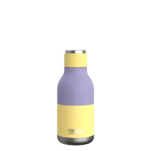 urban insulated and double walled stainless steel bottle 16 ounce by asobu (pastel yellow)