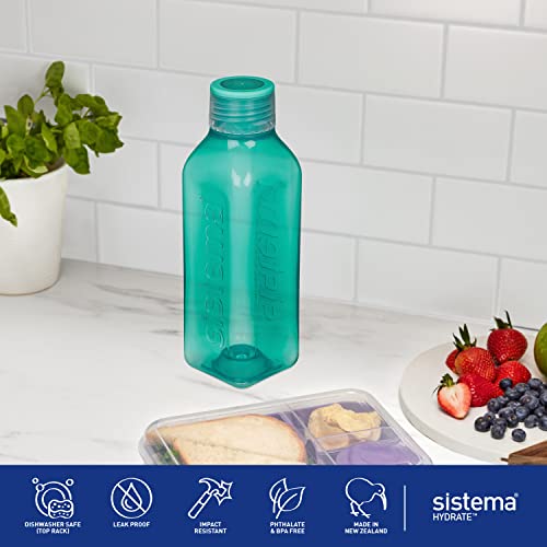 Sistema Retro Square Bottle, 725 ml - Assorted Colours