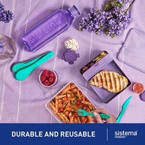 Sistema Retro Square Bottle, 725 ml - Assorted Colours