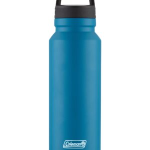 Coleman Connector™ 40 oz. Stainless Steel Wide Mouth Water Bottle, Deep Ocean