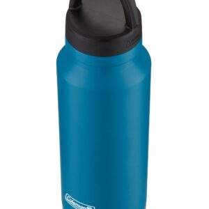 Coleman Connector™ 40 oz. Stainless Steel Wide Mouth Water Bottle, Deep Ocean