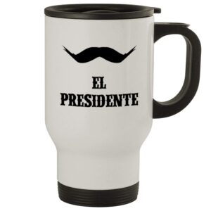 Middle of the Road El Presidente #135 - A Nice Funny Humor 14oz White Travel Mug