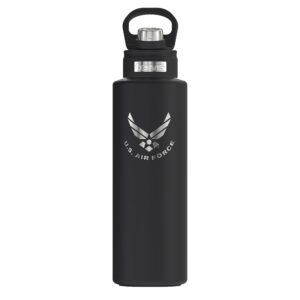 tervis air force logo engraved on onyx shadow insulated tumbler 40oz wide mouth bottle stainless steel