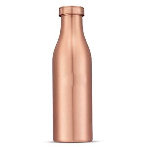 Pure Copper Bottle - Perfect Ayurvedic Copper Drinking Vessel - Copper Thermoses for Sports, Fitness, Yoga -1 Litre / 34 Oz Leak Proof Joint Free (Pack of 1) Premium Quality