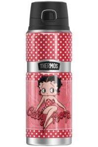 betty boop paisley dots thermos stainless king stainless steel drink bottle, vacuum insulated & double wall, 24oz