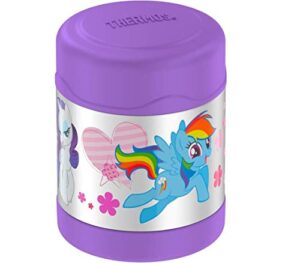 thermos f3007mp6 funtainer food jar, my little pony, 10 oz, multi-colored